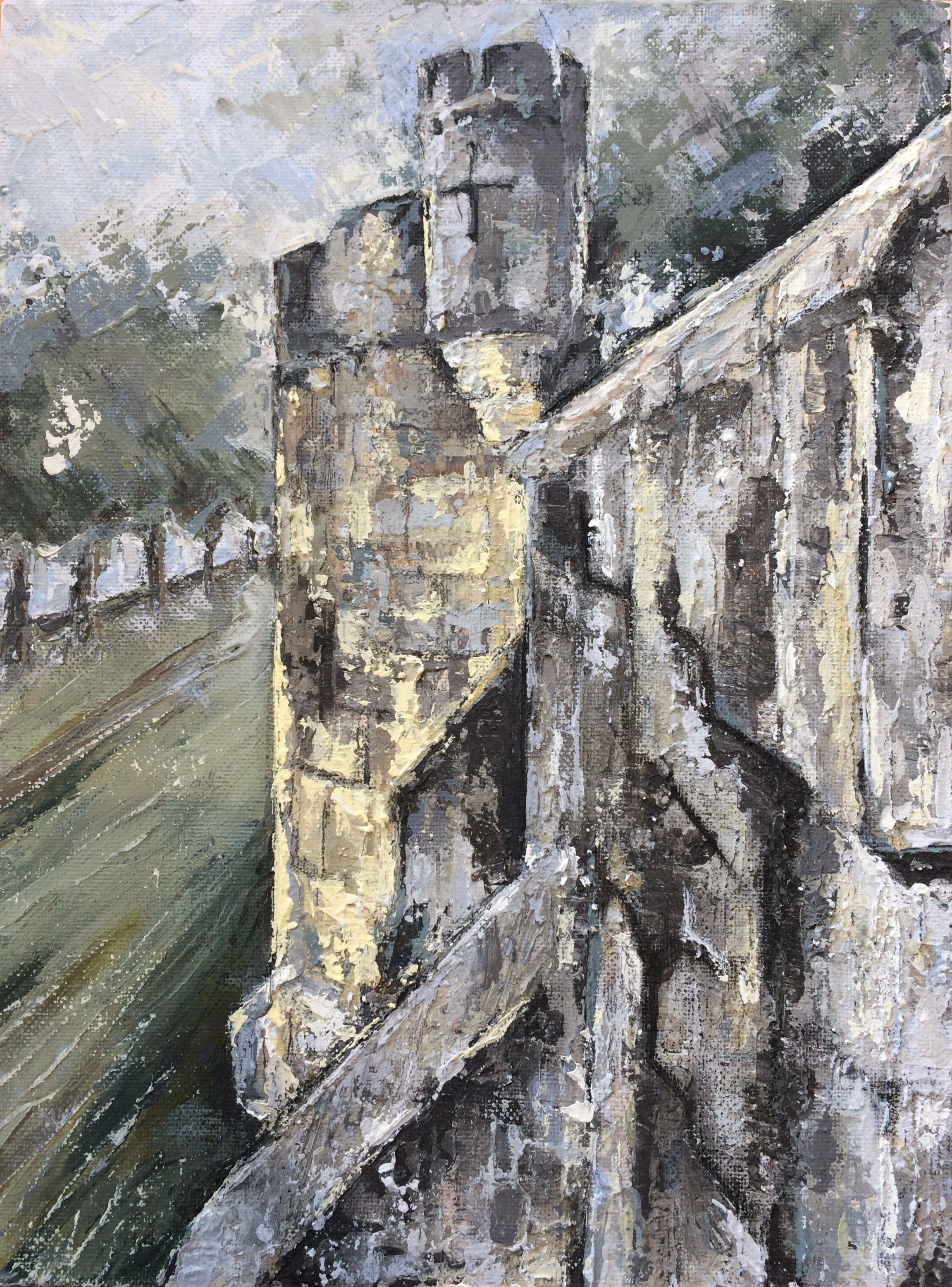 A corner of York walls by Kay Dower