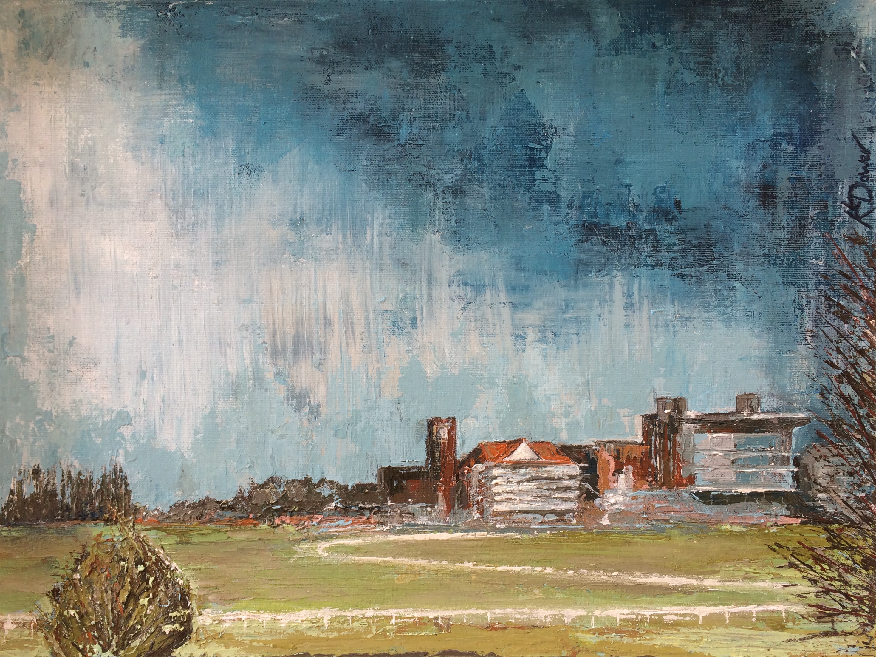 York Racecourse, big sky by Kay Dower