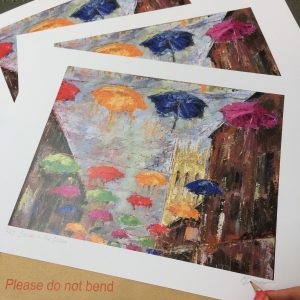 Brollies in the Breeze by Kay Dower Corner Gallery