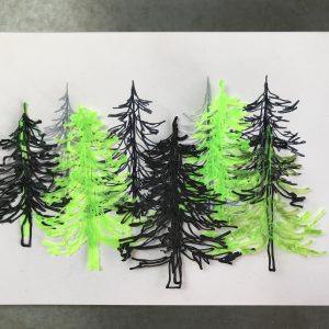 Green forest by Charlotte Harvey